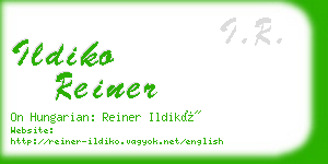 ildiko reiner business card